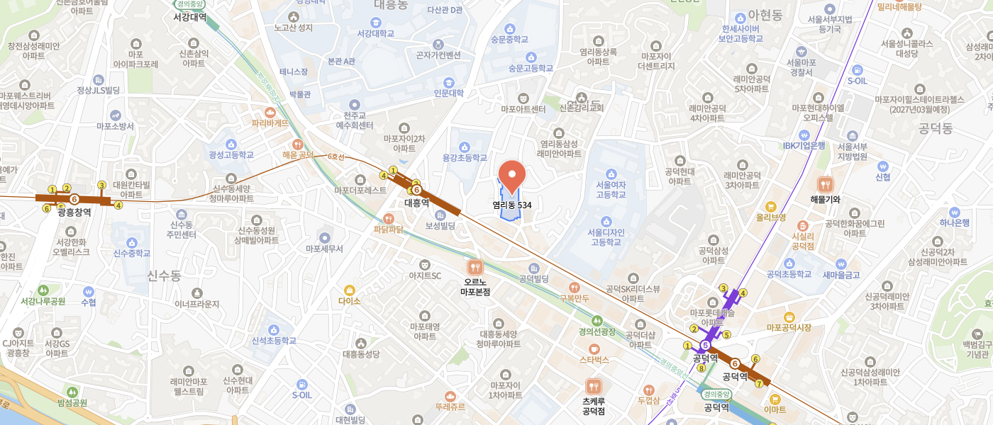 오시는 길 지도